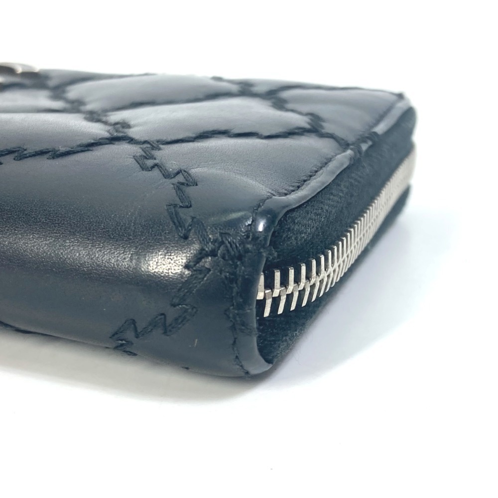 CHANEL Black Lambskin Leather Logo Wallet - Picture 6 of 16